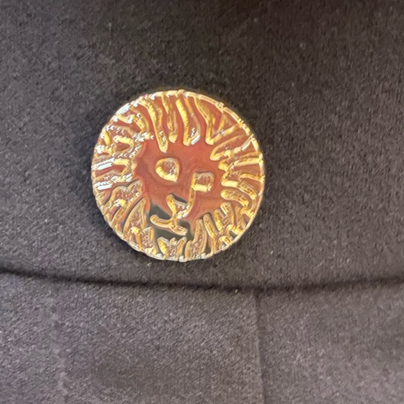 Ann Klein Black Curvy Fit Slim Leg Pants with Gold Button Belt Loops Pockets - Picture 8 of 10